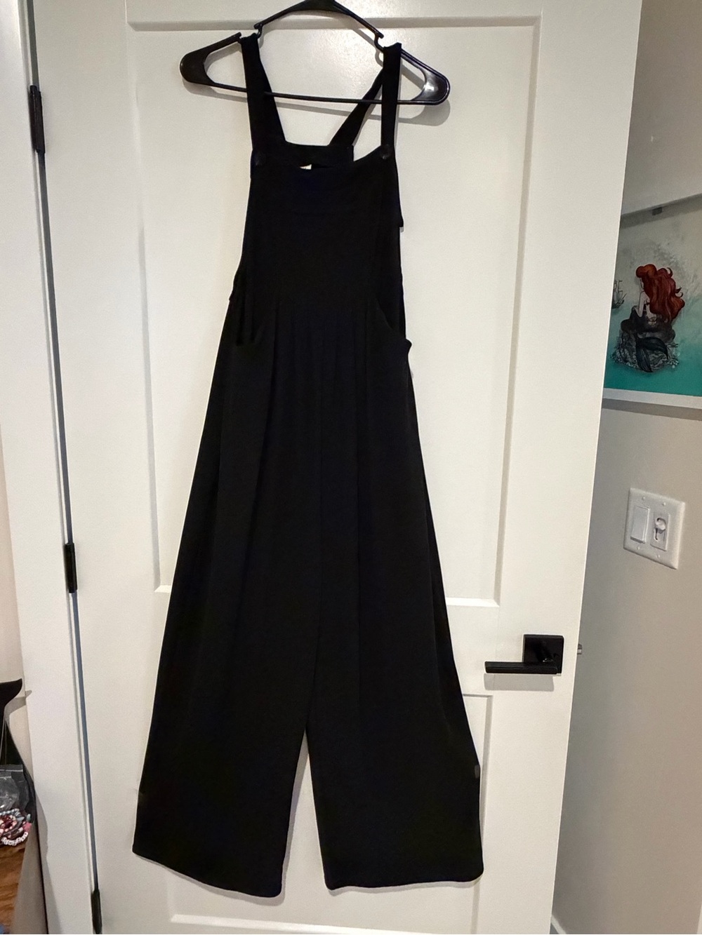 Halara Black Wide-Leg Jumpsuit with Straps
